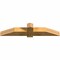 Ekena Millwork Eugene Rough Sawn Timber Gable Bracket, Western Red Cedar, 60"W x 12"H x 6"D x 6"F, 5/12 Pitch GBW060X12X0606EUG00RWR - alternate 5